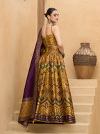 Monjolika Fashion Thread Work Jacquard Silk In Yellow Lehenga Choli - Distacart