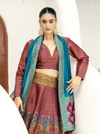 Monjolika Fashion Red Kanjivaram Jacquard Designer Lehenga Choli For Ceremonial
