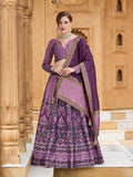 Monjolika Fashion Lavender Kanjivaram Jacquard Designer Lehenga Choli For Ceremonial - Distacart