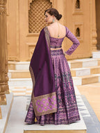 Monjolika Fashion Lavender Kanjivaram Jacquard Designer Lehenga Choli For Ceremonial - Distacart