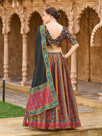Monjolika Fashion Multi Color Jacquard Designer Lehenga Choli For Festival - Distacart