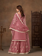 Monjolika Fashion Net Embroidered Onion Pink Salwar Kameez - Distacart