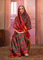 Monjolika Fashion Multi Colour Patola Print Silk Blend Trendy Saree - Distacart