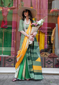 Monjolika Fashion Multi Colour Silk Blend Digital Print Casual Classic Saree - Distacart