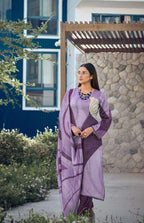 Pramukh Fab Lavender Color Rayon Kurta Set - Distacart