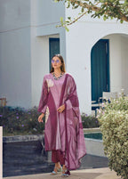 Pramukh Fab Dust Pink Color Rayon Kurta Set - Distacart