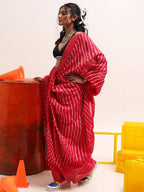 Tikhi Imli Leheriya Jute Silk Ready to Wear Saree