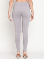 TAG 7 Women Pack Of 2 Solid Comfort-Fit Ankle-Length Leggings