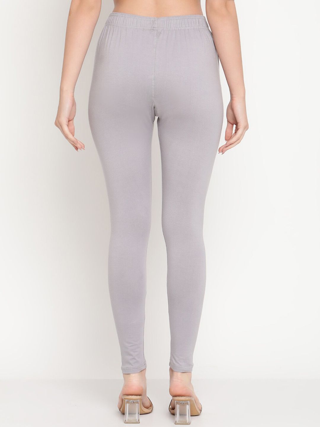 TAG 7 Women Pack Of 2 Solid Comfort-Fit Ankle-Length Leggings