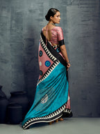 Monjolika Fashion Satin Light Pink Printed Casual Saree - Distacart