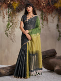 Monjolika Fashion Multi Colour Viscose Cotton Weaving Contemporary Saree - Distacart