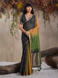 Monjolika Fashion Multi Colour Viscose Cotton Weaving Contemporary Saree - Distacart