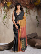 Monjolika Fashion Multi Colour Viscose Cotton Weaving Contemporary Saree - Distacart