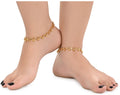 AanyaCentric Gold Plated Traditional Anklets Payal - Classic and Stylish for Women and Girls - Distacart