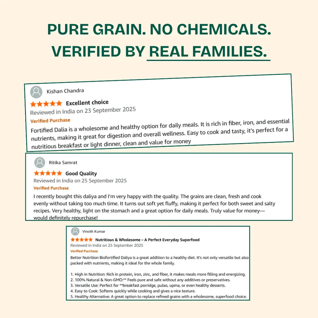 Better Nutrition Biofortified Daliya / Broken Wheat - Distacart
