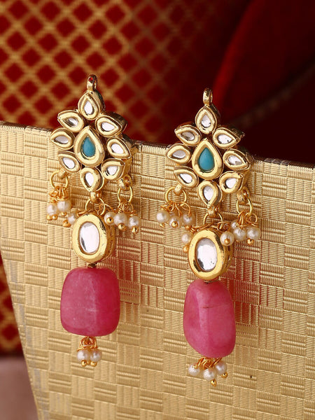 Shoshaa Gold Contemporary Drop Earrings