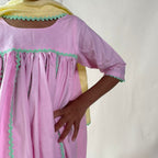 ArthLife Pink Anarkali Dress