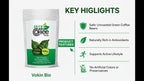 Vokin Biotech Organic Green Coffee Beans Unroasted Arabica Coffee Supports Weight Loss Management (500 Gram)-