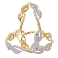 Gold-Plated Alloy Heart Shape American Diamond Studded Bangle Set - The Pari - Distacart
