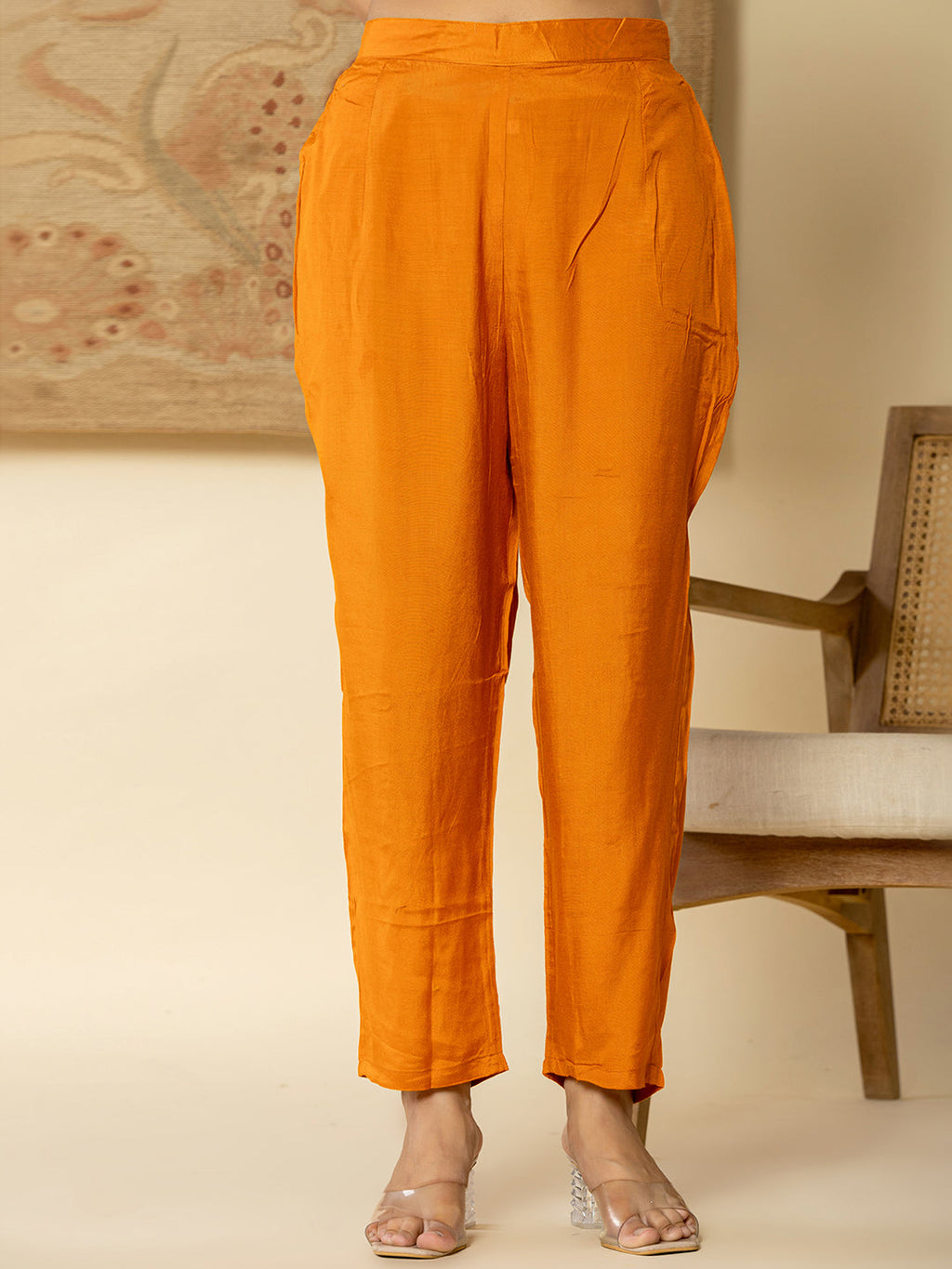 Yufta Pure Oragnza Kurta Set With Pant And Organza Dupatta Comes With Cotton Lining And Intricate Handwork - Distacart