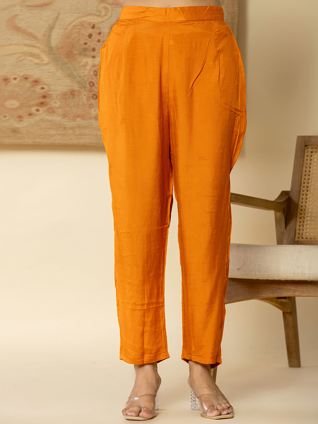 Yufta Pure Oragnza Kurta Set With Pant And Organza Dupatta Comes With Cotton Lining And Intricate Handwork - Distacart