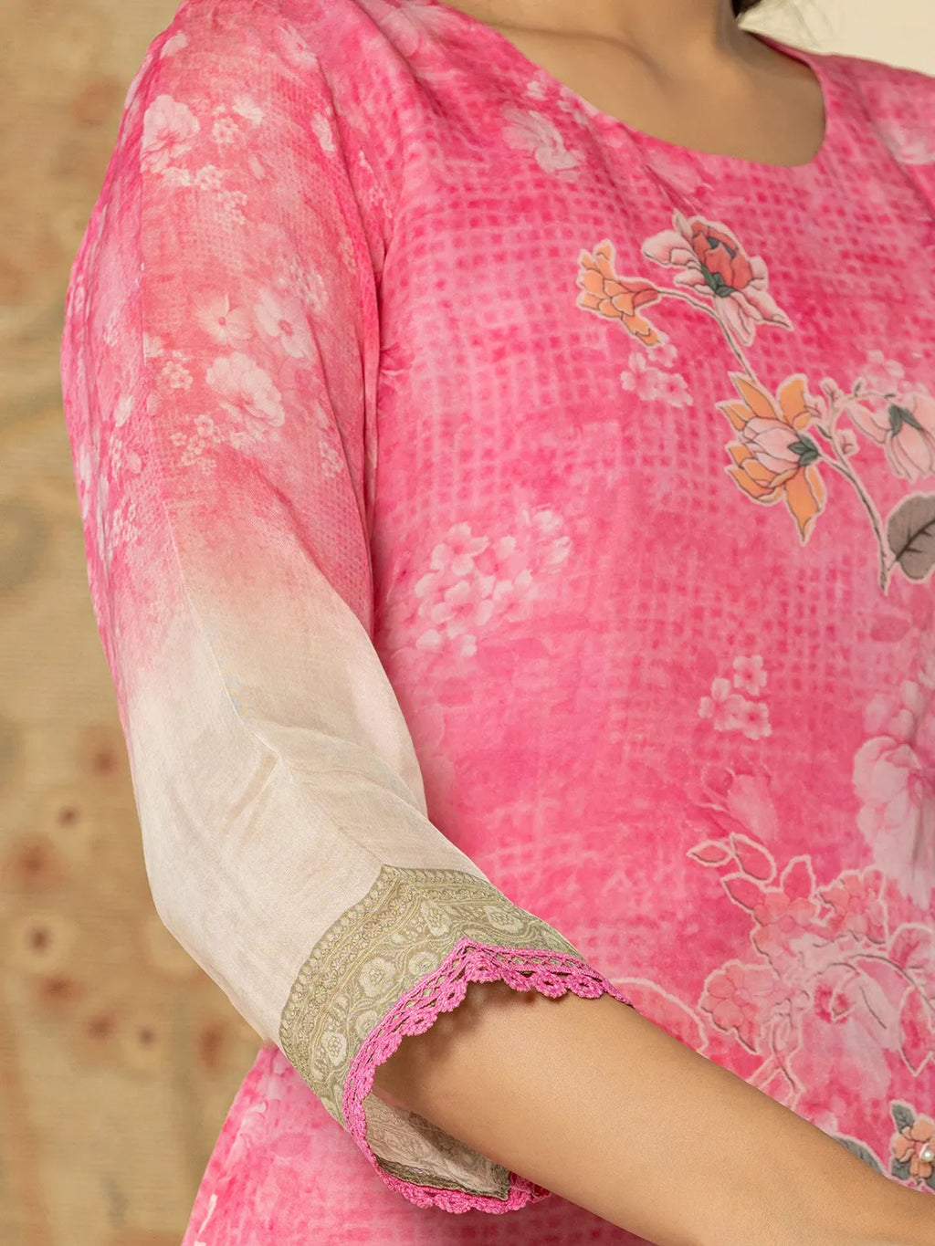 Yufta Oragnza Kurta Set With Pant And Dupatta Comes With Cotton Lining And Intricate Embroideries - Distacart