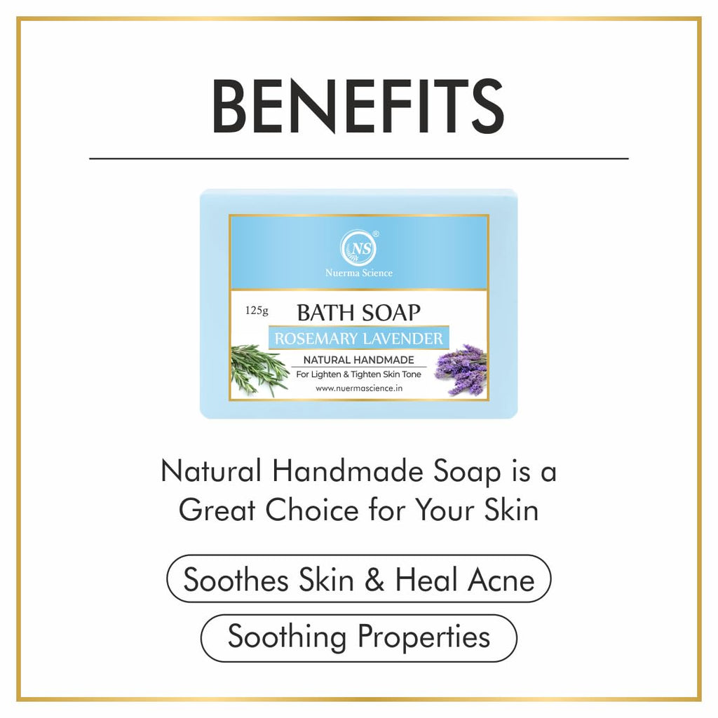 Nuerma Science Rosemary Lavender Bath Soap | for Lighten & Tighten Skin Tone - Distacart