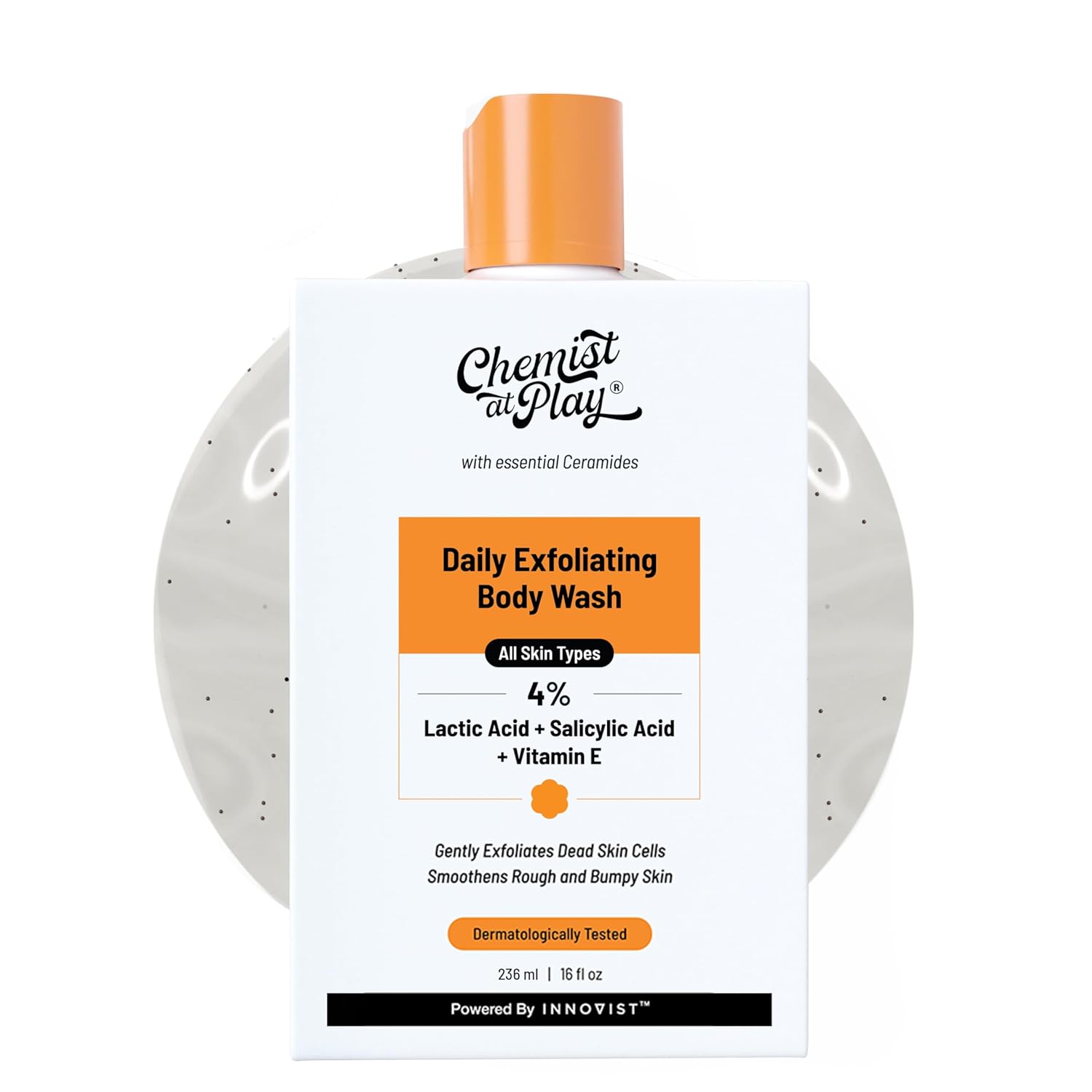 Chemist At Play Exfoliating Body Wash, 4% (Salicylic Acid, Vitamin E and Lactic Acid) - Distacart