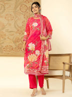 Yufta Oragnza Kurta Dupatta Set With Lining And Intricate Handwork - Distacart