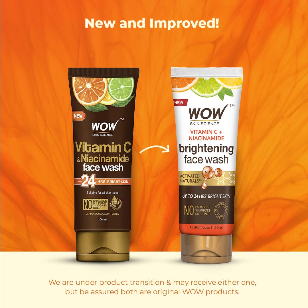 Wow Skin Science Brightening Vitamin C Face Wash - Distacart