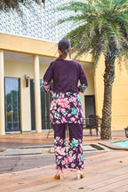 Pramukh Fab Purple Color Cotton Co-ord Set - Distacart