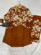 Pramukh Fab Mustard Color Cotton Co-ord Set - Distacart