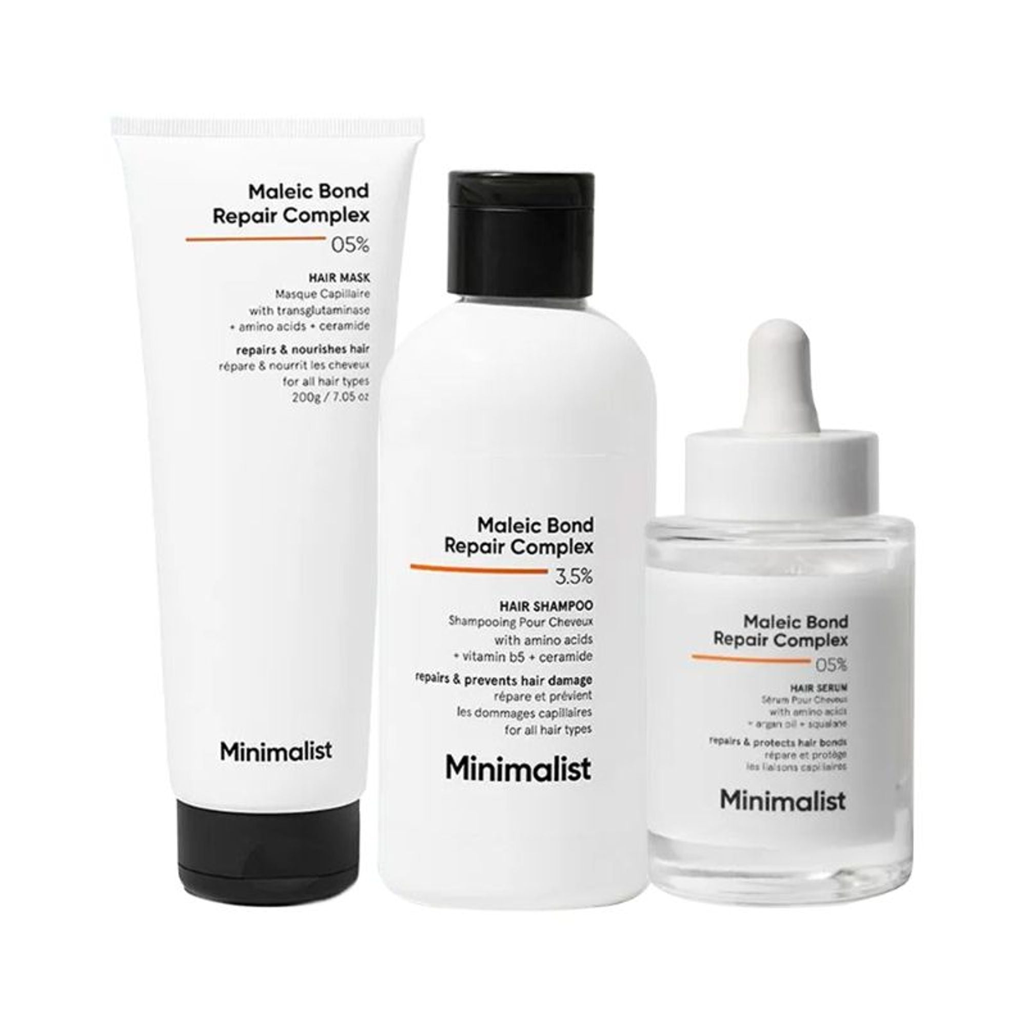 Minimalist Maleic Bond Repair Hair Combo