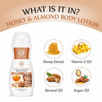 Nuerma Science Honey Almond Advanced Nourishing Body Lotion | Deep Hydrating Moisturizer
