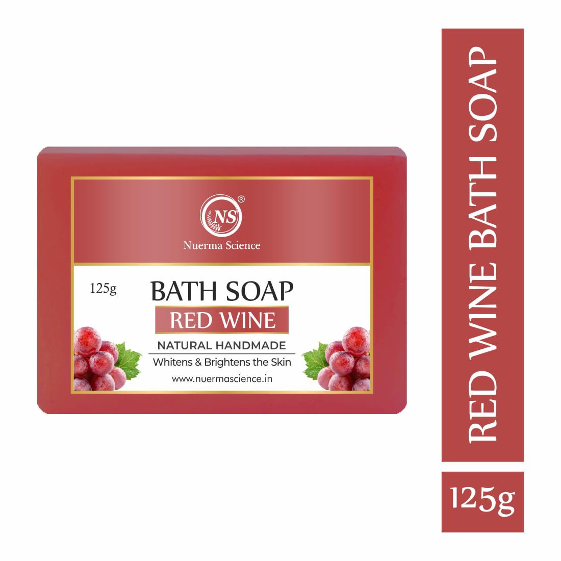 Nuerma Science Red Wine Bath Soap | Whitens & Brightens the Skin - Distacart