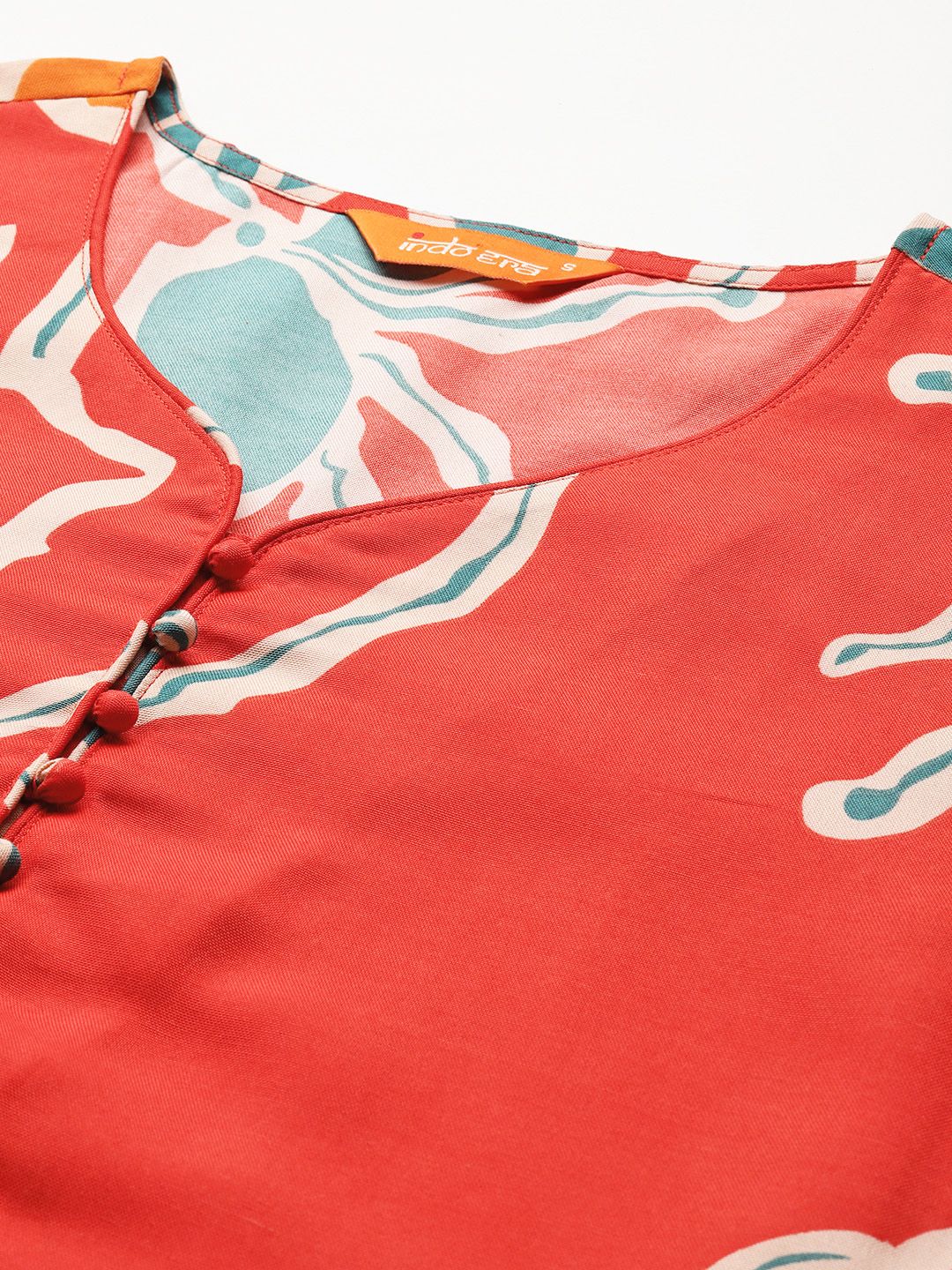 Indo Era Floral Printed Regular Pure Cotton Kurta with Trousers - Distacart