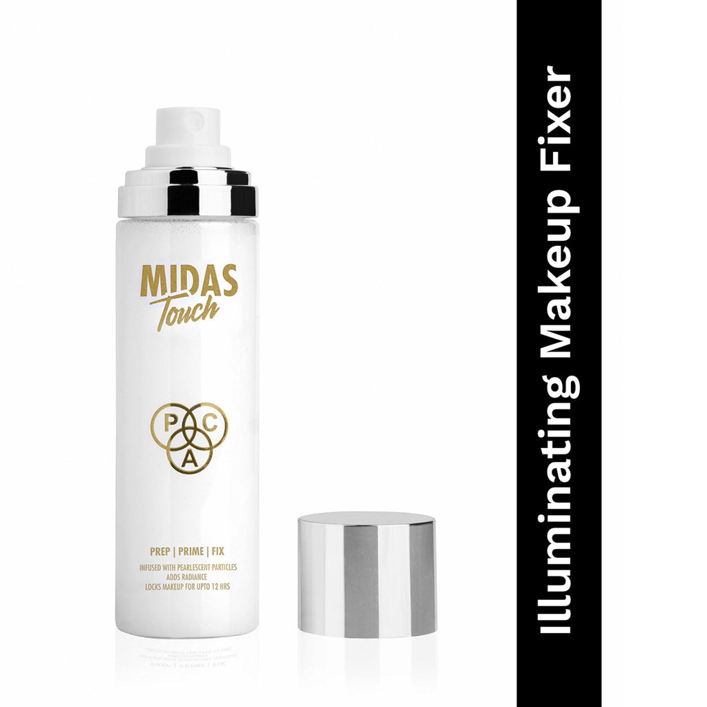 PAC Studio Midas Touch Makeup Fixer - Glow Setting Spray, Non - Sticky, Infused With Pearlescent Particles