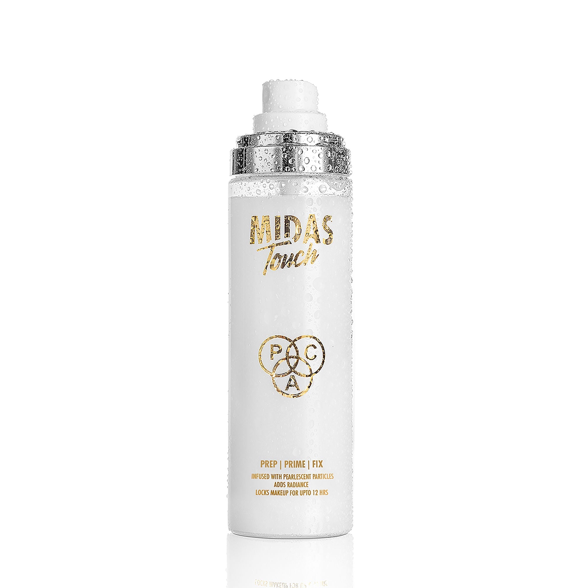PAC Studio Midas Touch Makeup Fixer - Glow Setting Spray, Non - Sticky, Infused With Pearlescent Particles