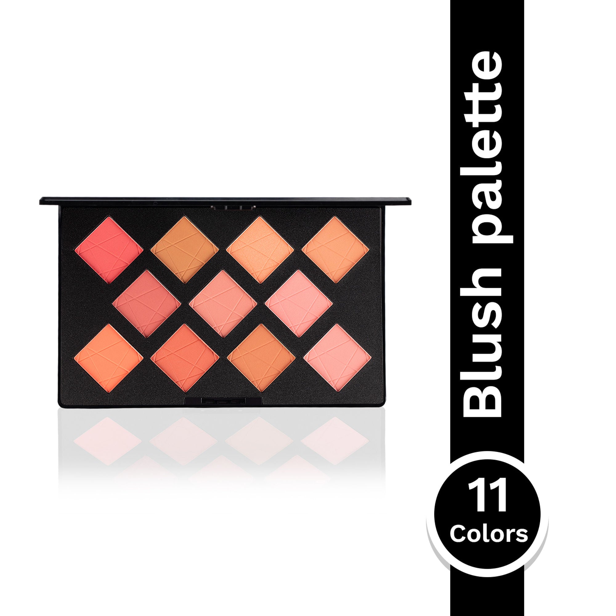 PAC Studio Take Cover Blusher X11 - Micro Fine Pigments, Blends Effortlessly, 8 Matte & 3 Shimmer Shades
