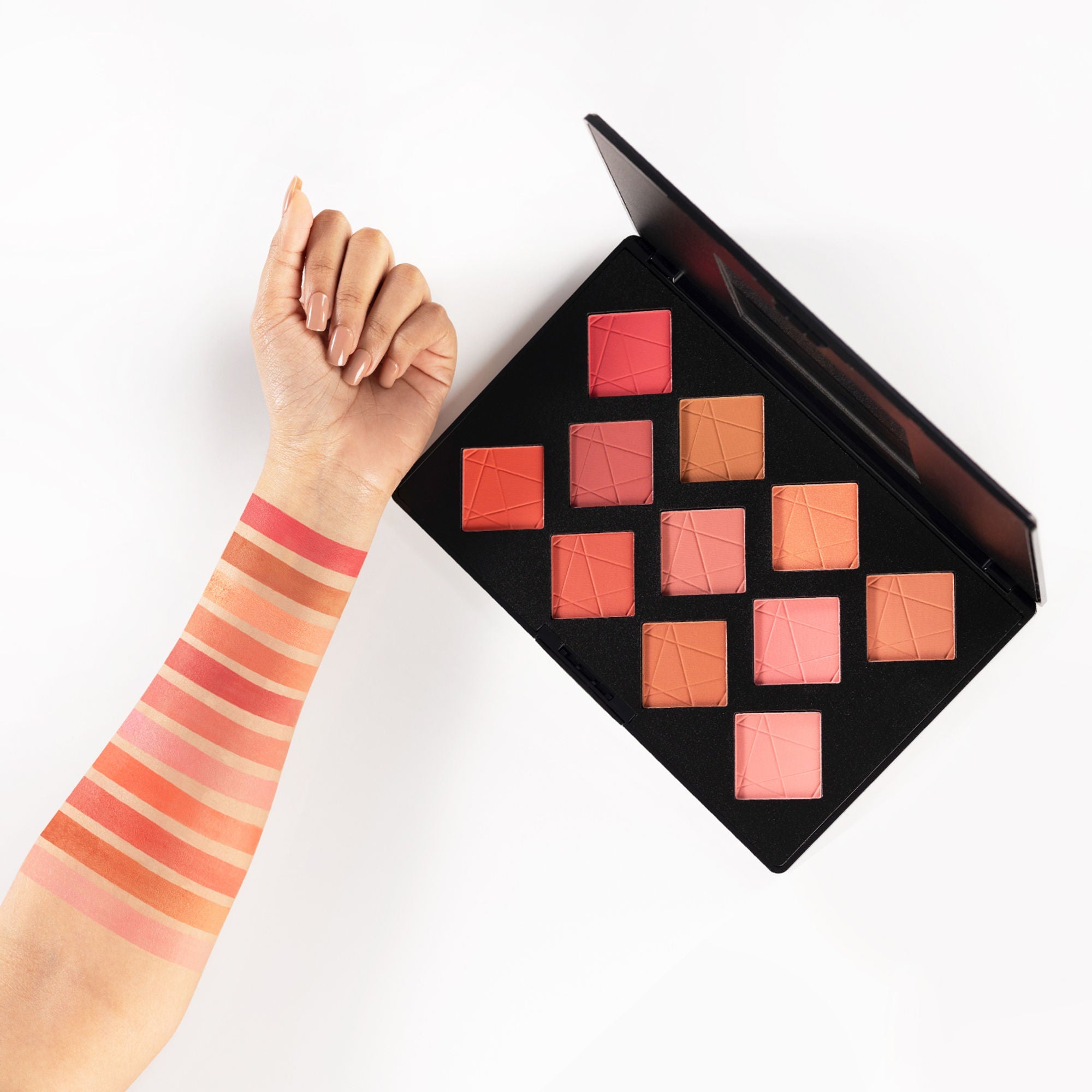 PAC Studio Take Cover Blusher X11 - Micro Fine Pigments, Blends Effortlessly, 8 Matte & 3 Shimmer Shades