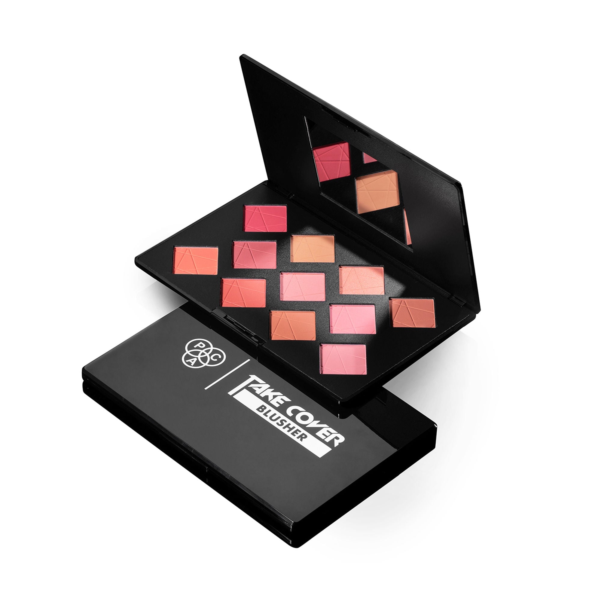 PAC Studio Take Cover Blusher X11 - Micro Fine Pigments, Blends Effortlessly, 8 Matte & 3 Shimmer Shades
