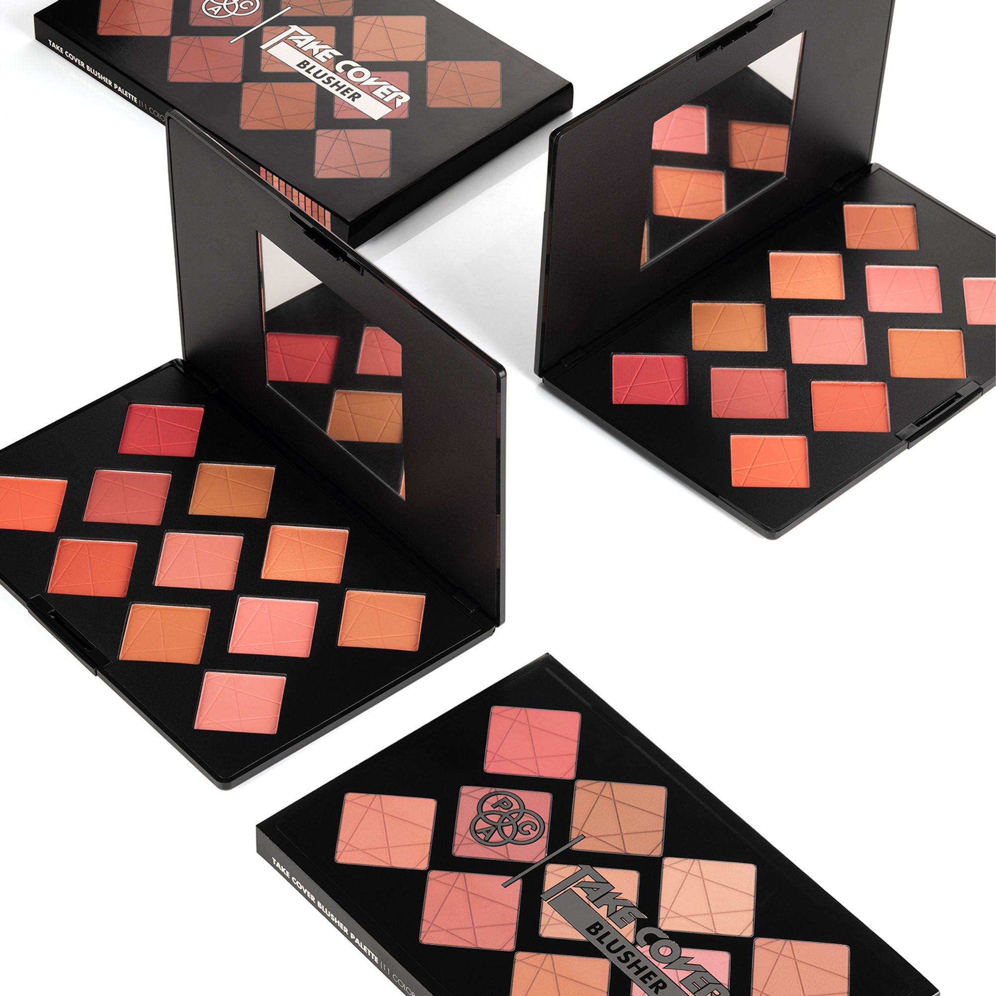 PAC Studio Take Cover Blusher X11 - Micro Fine Pigments, Blends Effortlessly, 8 Matte & 3 Shimmer Shades