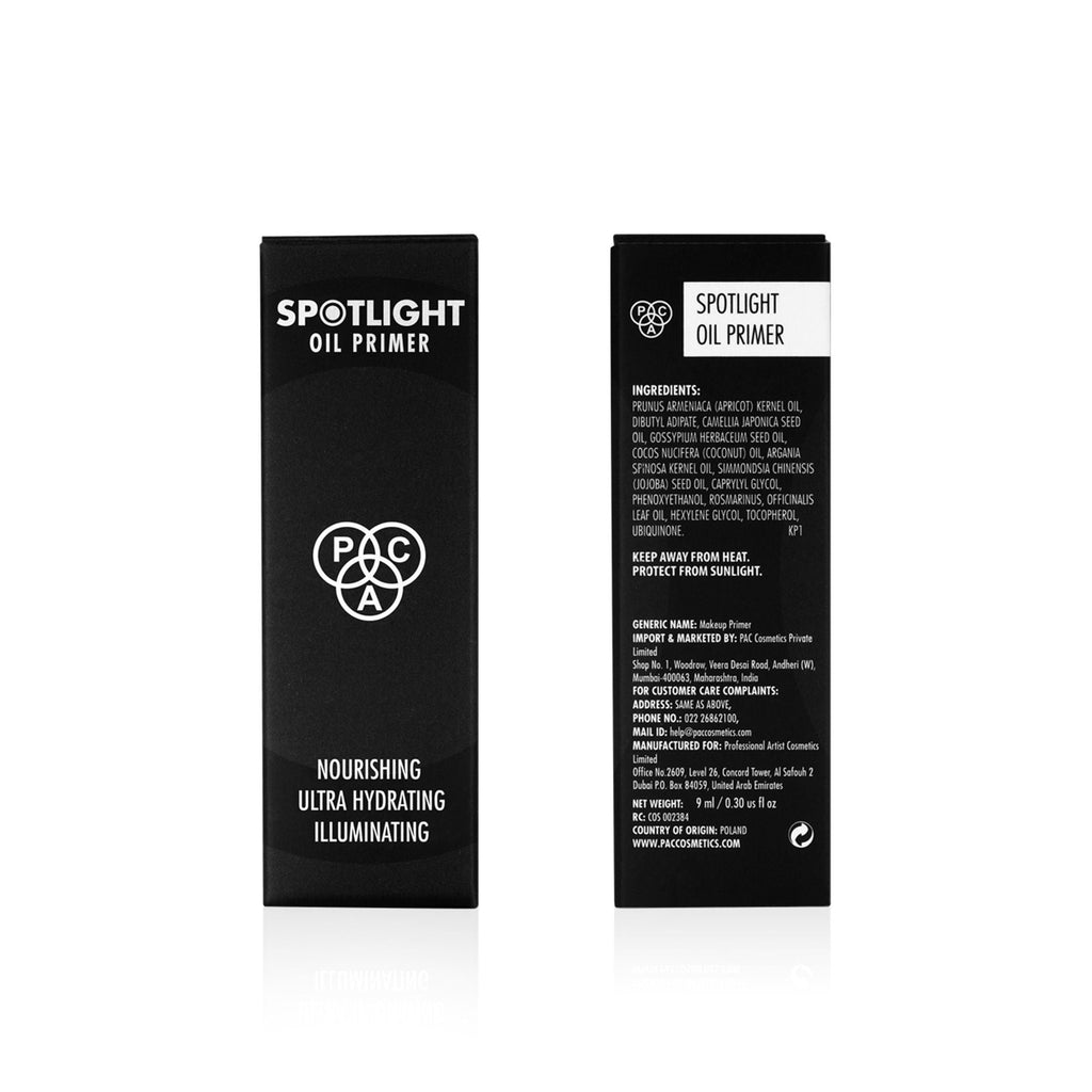 PAC Studio Spotlight Oil Primer - Ultra Lightweight, Hydrates Nourishes & Boosts Radiance Best For Dry Skin