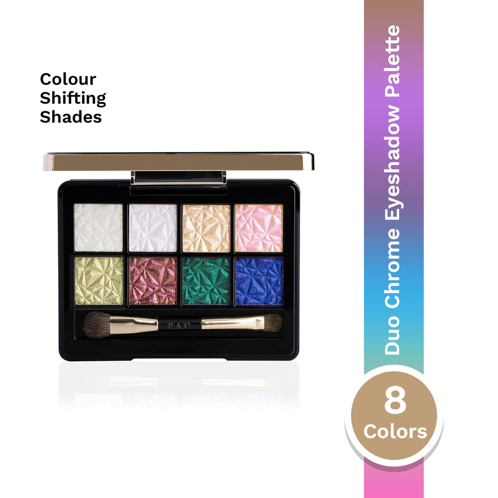 PAC Studio Spotlight Duo Chrome Palette Season 1 - Intensely Pigmented, Buttery Smooth Multi Chrome Shades