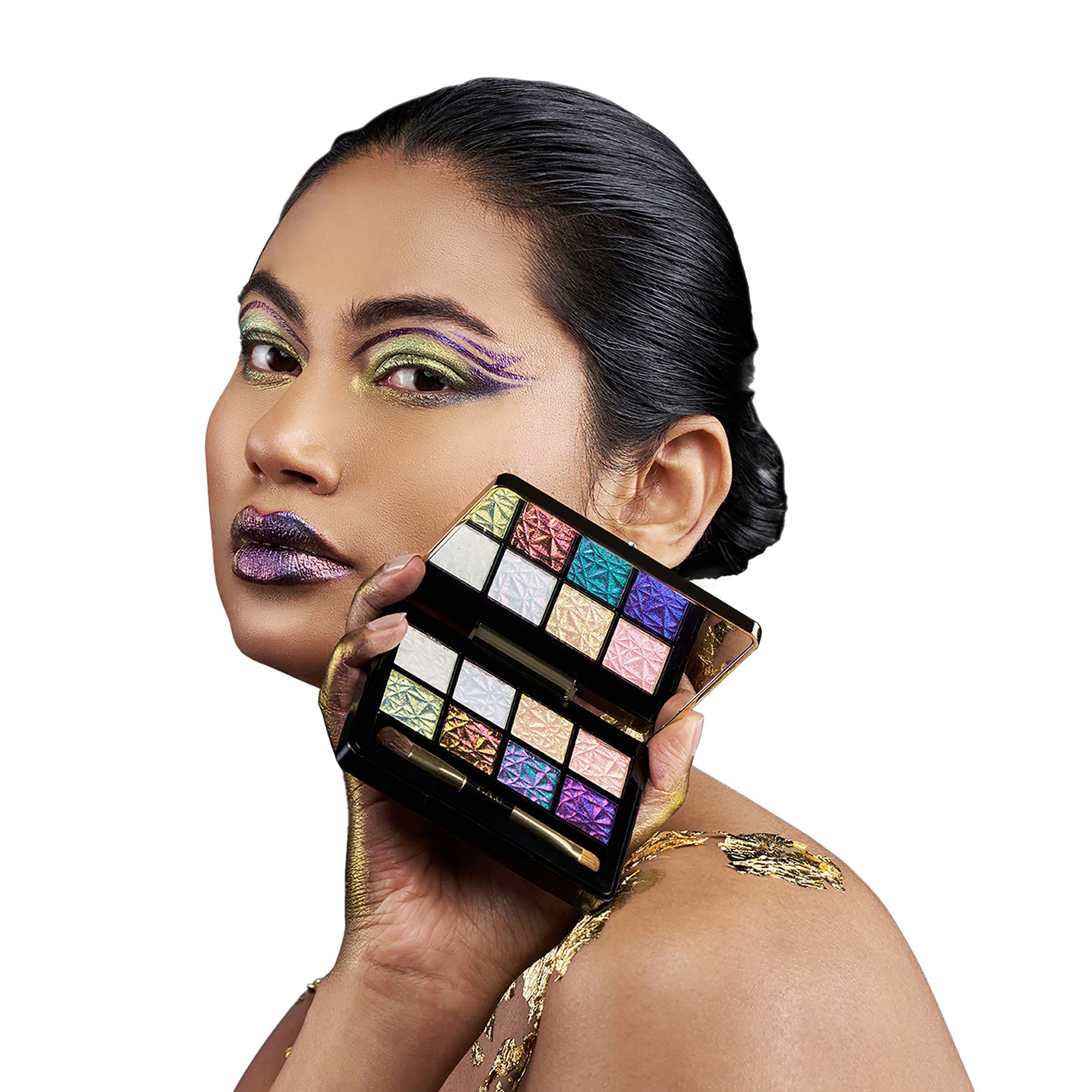 PAC Studio Spotlight Duo Chrome Palette Season 1 - Intensely Pigmented, Buttery Smooth Multi Chrome Shades