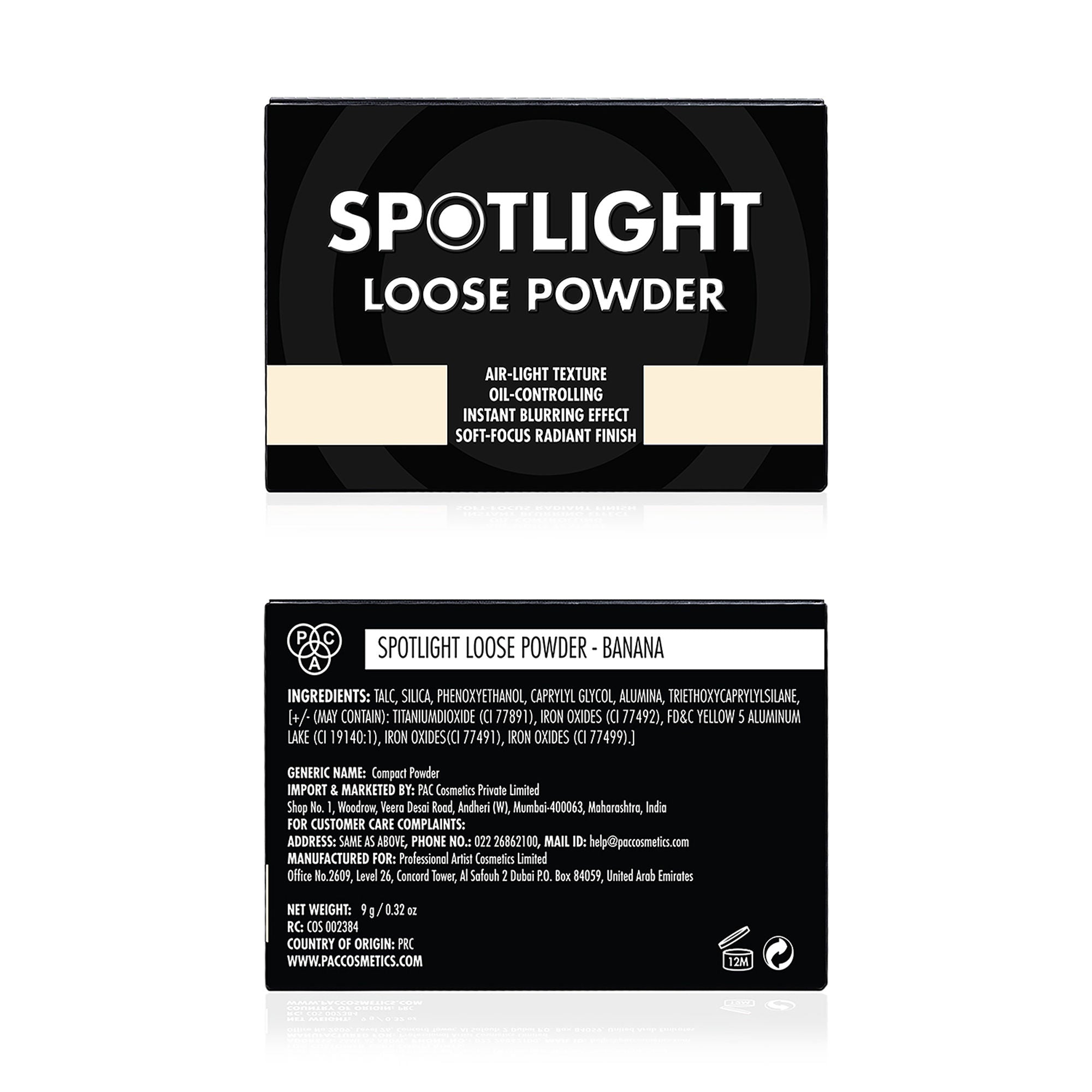 PAC Studio Spotlight Loose Powder - Banana