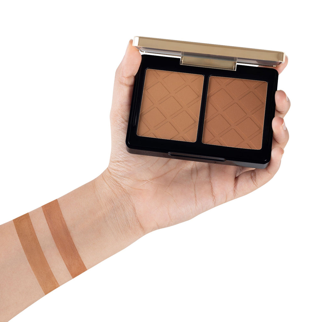 PAC Studio Spotlight Bronzer X2 - Lightweight Matte Powder Bronzer, Long-Lasting Buildable Formula