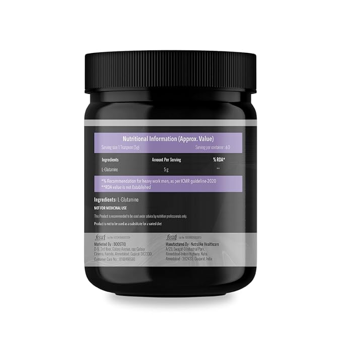 BOOSTIQ L-Glutamine Powder - Unflavoured