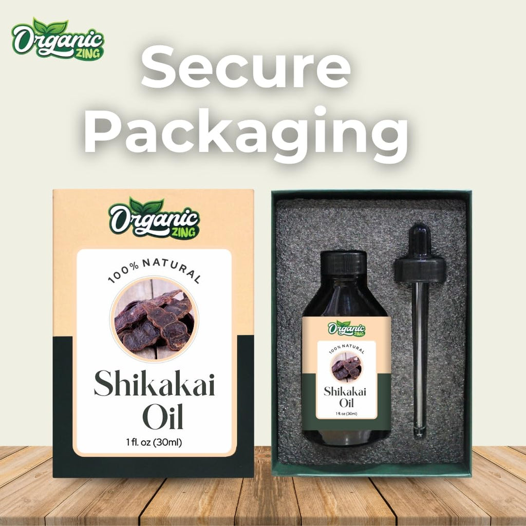 Organic Zing Shikakai (Acacia concinna) Oil | Pure & Natural Essential Oil for Haircare & Massage