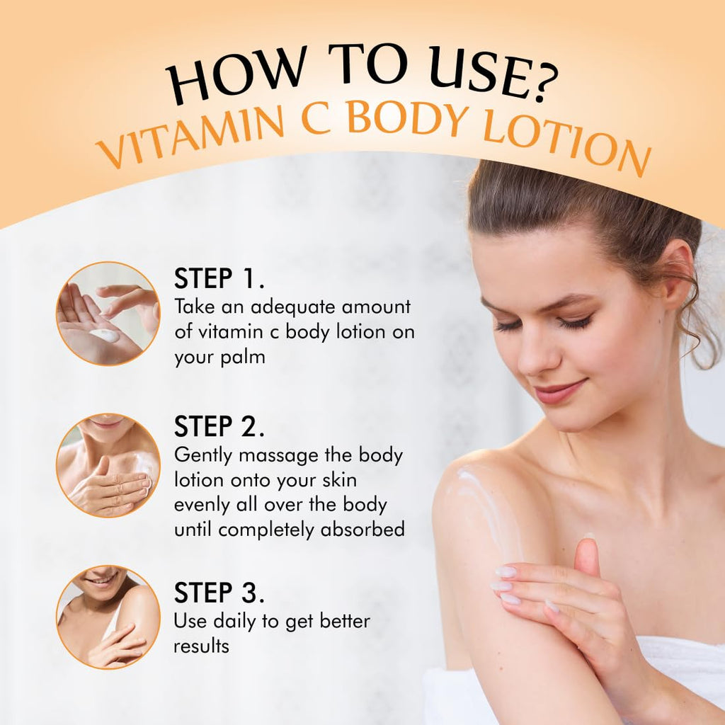 Nuerma Science Vitamin C Moisturizing Body Lotion | Deep Hydrating & Nourishing Body Lotion